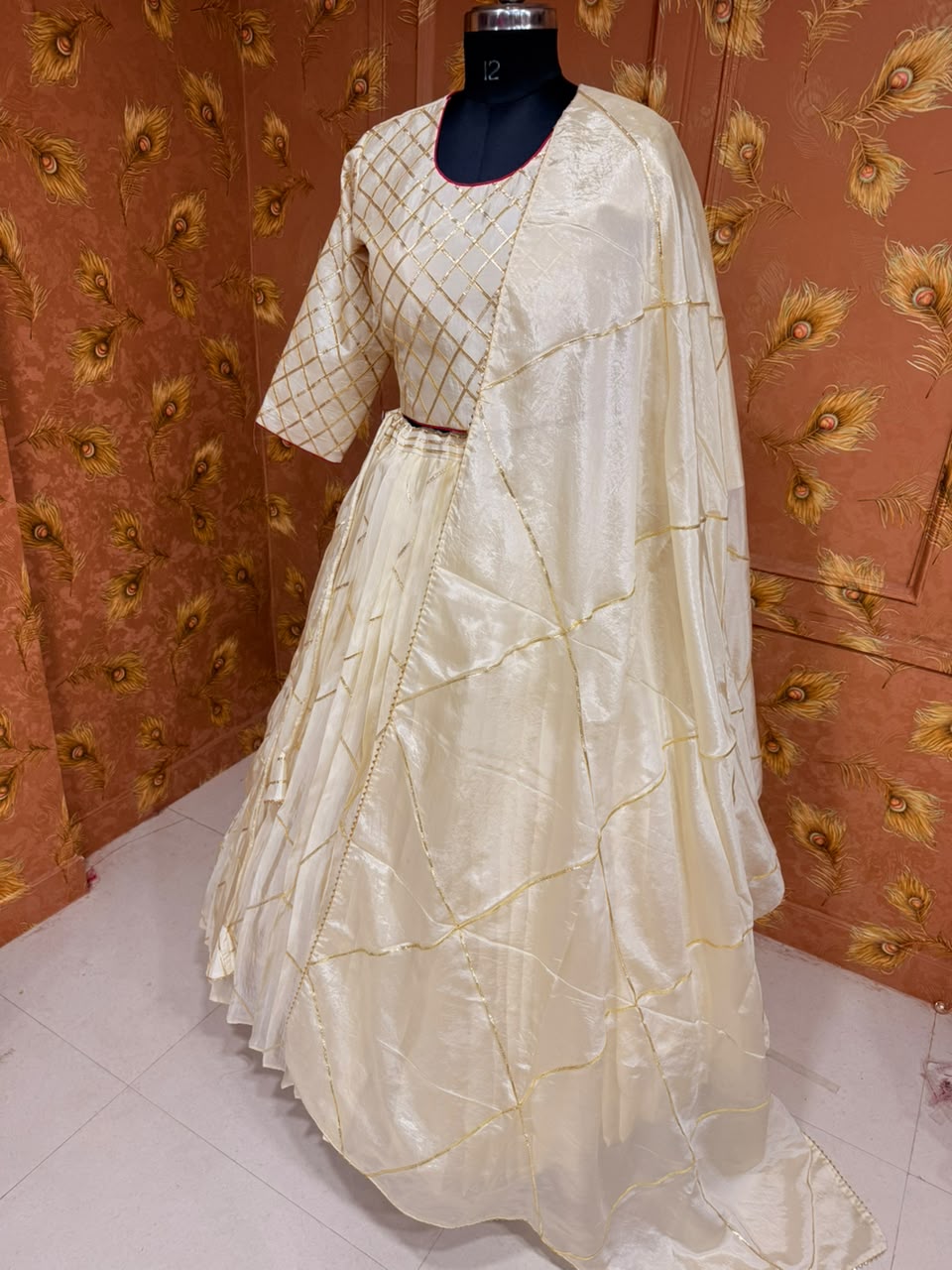 PCD New Pure H.O. Silk Festive Lehenga with Traditional Gota Work