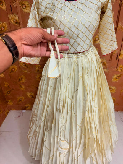 PCD New Pure H.O. Silk Festive Lehenga with Traditional Gota Work