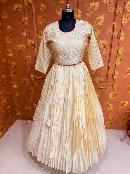 PCD New Pure H.O. Silk Festive Lehenga with Traditional Gota Work