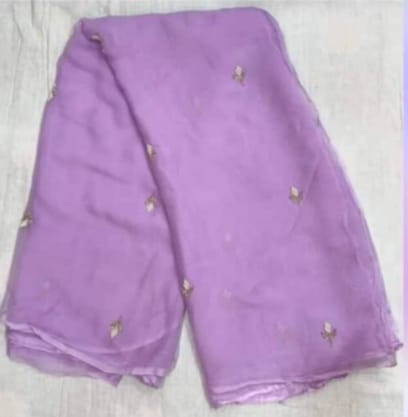 PCD Latest Chiffon Bollywood Style  Moti and kardana work Saree ND