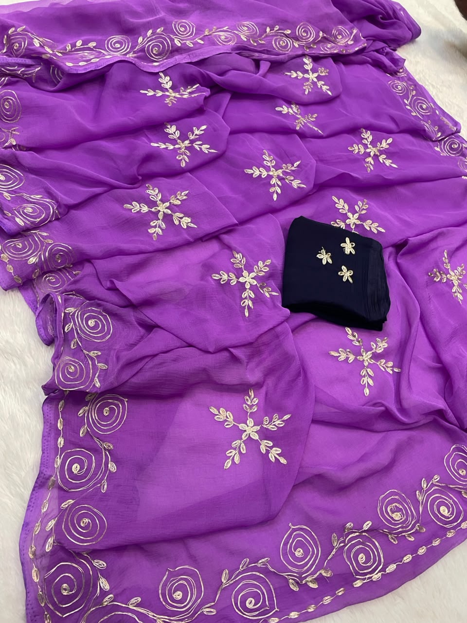 pita work saree