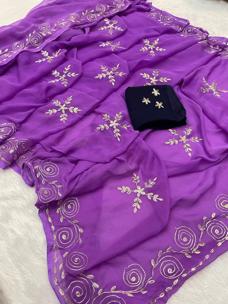 pita work saree