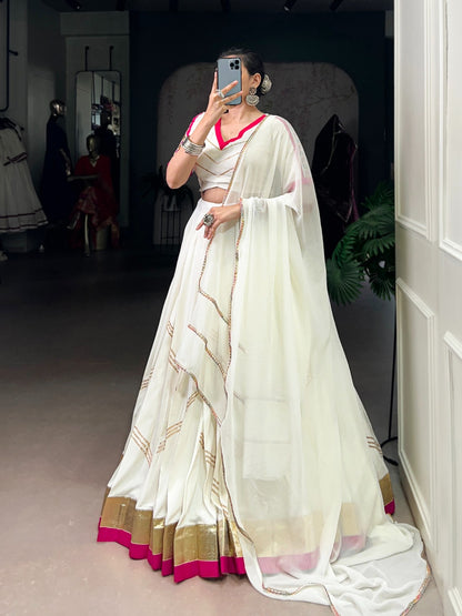 PCD Dandiya Lehenga Traditional Gujarati Dandiya Lehenga for Navratri