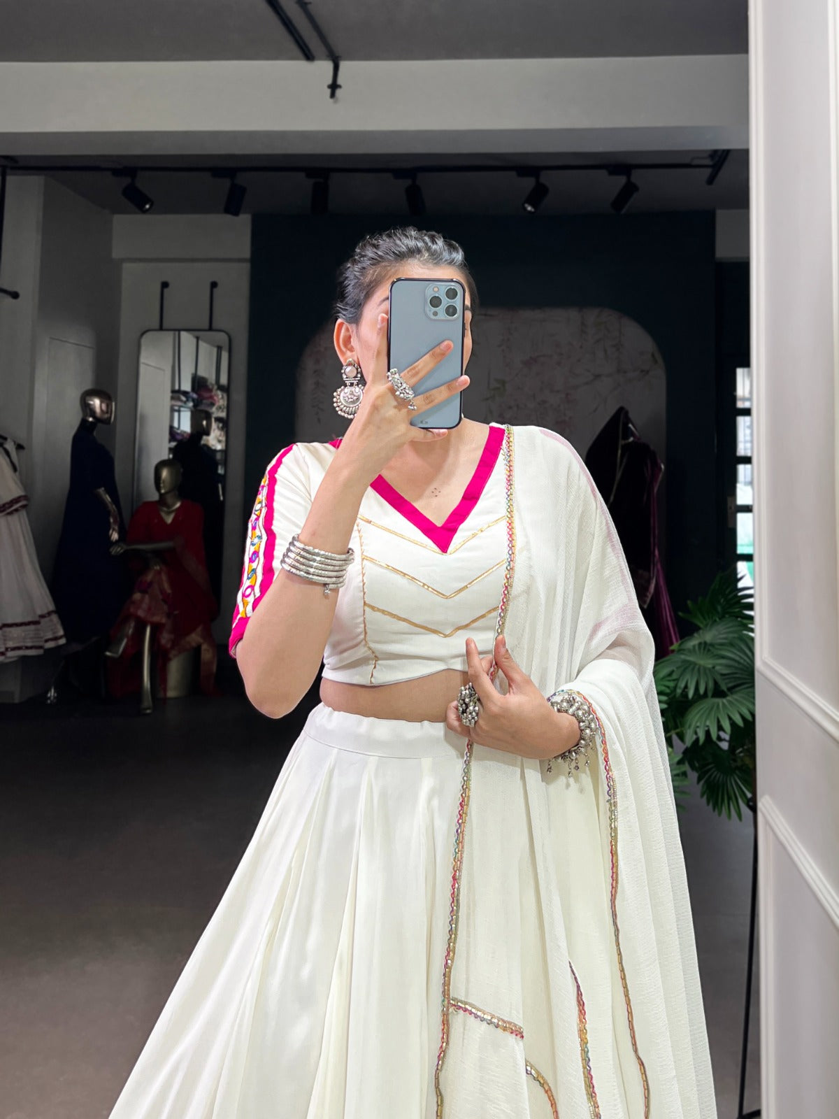 PCD Dandiya Lehenga Traditional Gujarati Dandiya Lehenga for Navratri