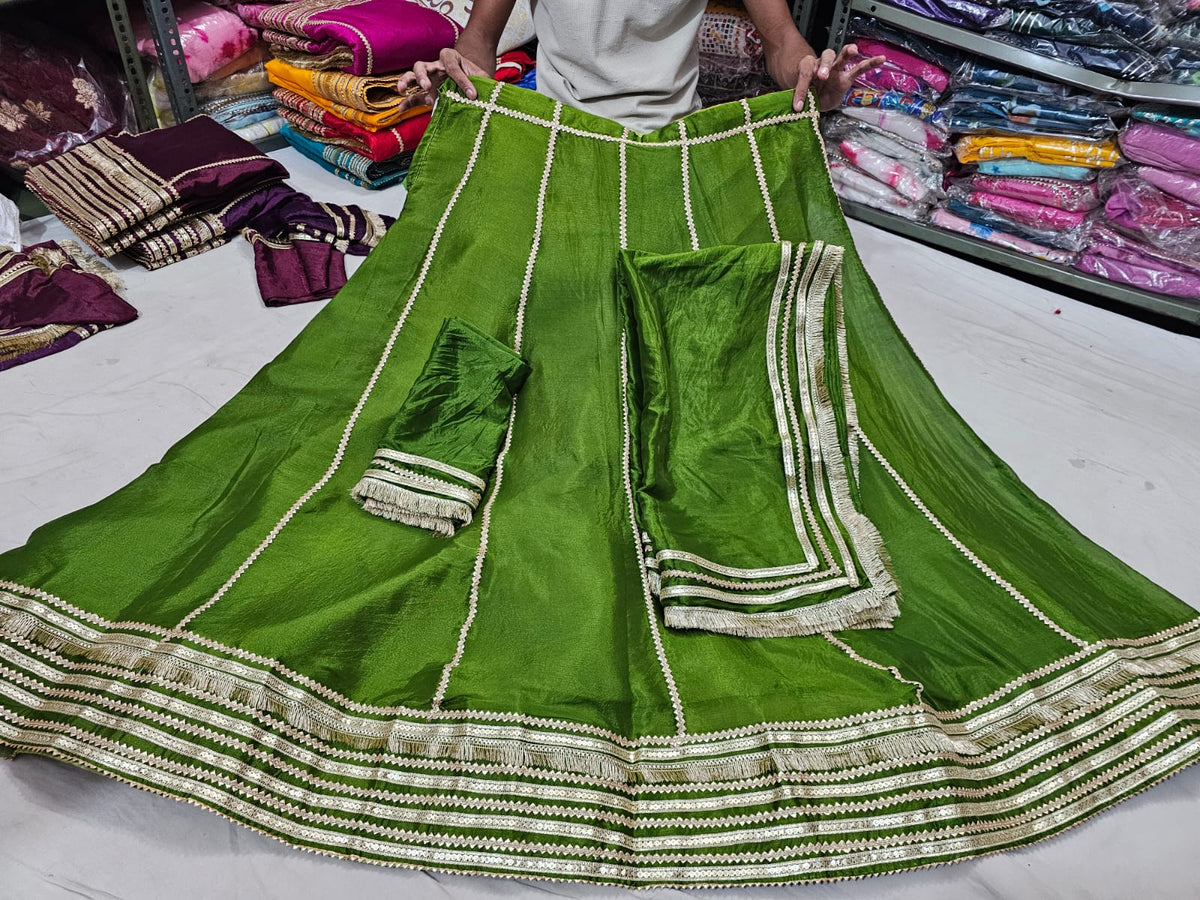 PCD Chinon Lehenga with Sequin and Tari Work Lehenga