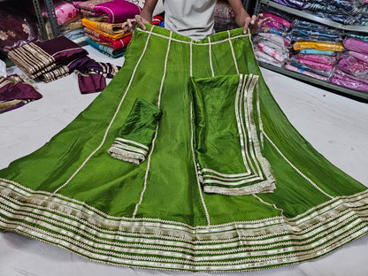PCD Chinon Lehenga with Sequin and Tari Work Lehenga