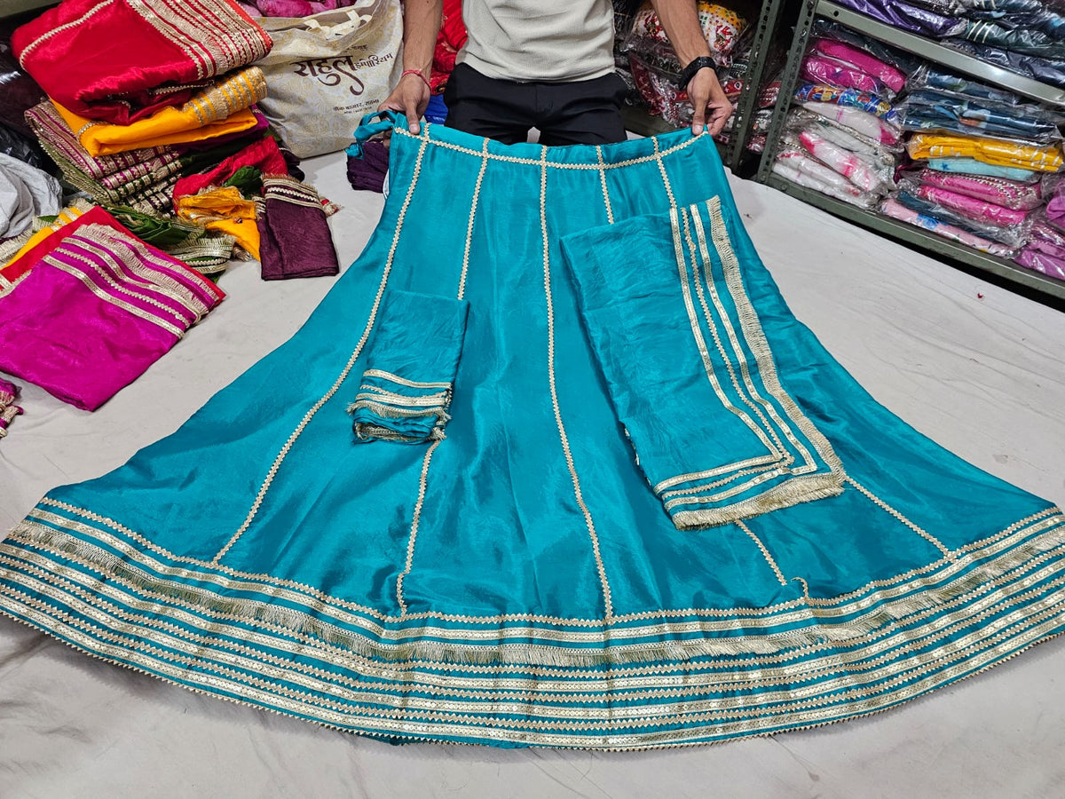 PCD Chinon Lehenga with Sequin and Tari Work Lehenga