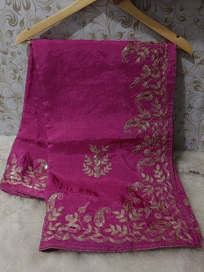 PCD Pure HO Silk saree VJ