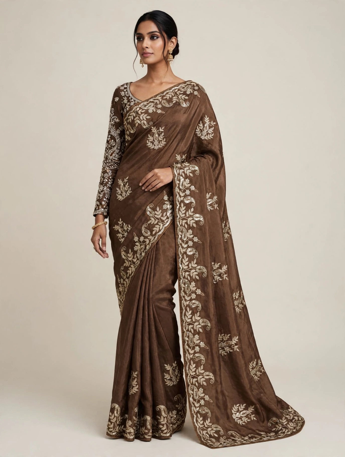 PCD Pure HO Silk saree VJ