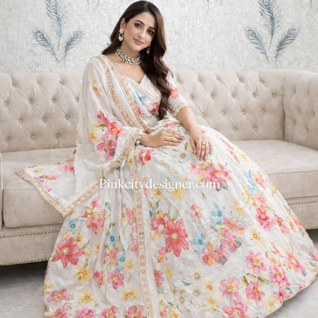 Festive Wear Floral Printed Lehenga Choli
