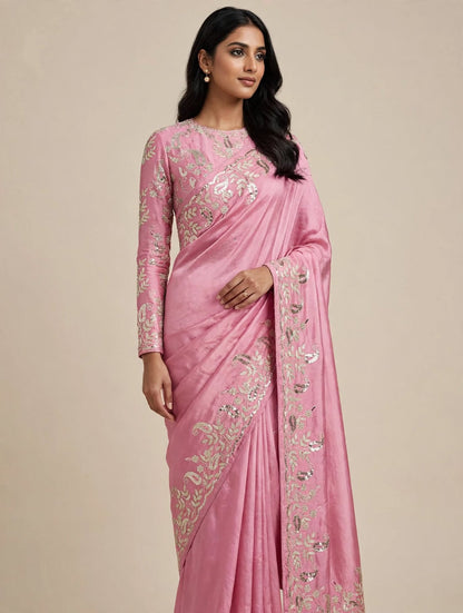 PCD Pure HO Silk saree VJ