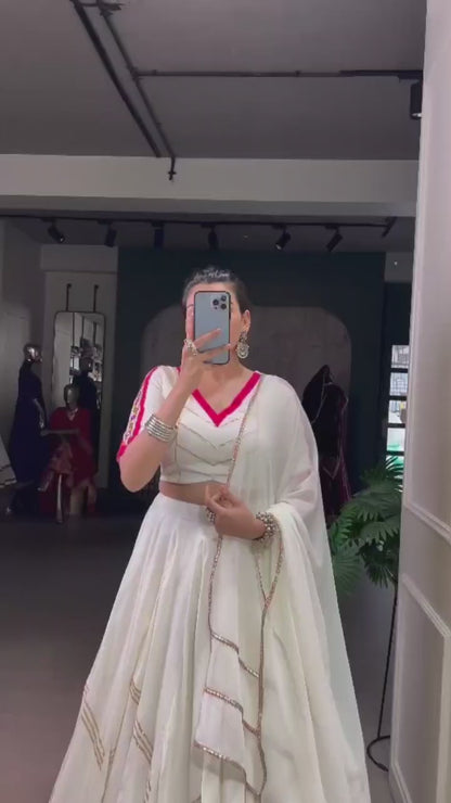 PCD Dandiya Lehenga Traditional Gujarati Dandiya Lehenga for Navratri